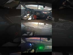 POV of the difference between mid day, sunset, and night driving at Formula Drift Irwindale.