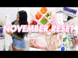 November Monthly Reset Routine- Trader Joe's Haul, Snack Boxes, Laundry | Roxy James #monthlyreset