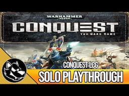 40k Conquest LCG | Solo Playthrough | Imperial Guard vs Eldar