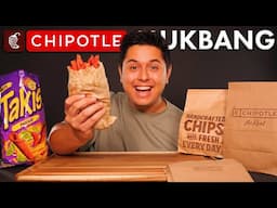 FLAMIN' HOT Chipotle Takis Burrito Mukbang | ASMR