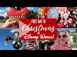 First Day of Christmas at Disney World 2022! | Hunt for Treats, Merch, and Decorations!