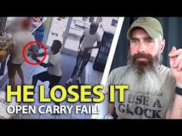 Open Carry Guy Gets REKT! - Lesson Learned