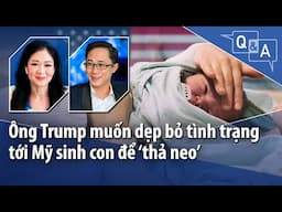 Ông Trump muốn dẹp bỏ tình trạng tới Mỹ sinh con để ‘thả neo’