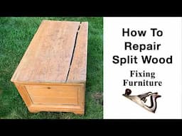 How to Repair Split Wood on a Storage Chest by Fixing Furniture