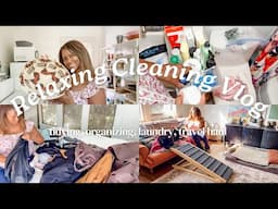 Relaxing Cleaning Vlog ~ tidying, organizing, laundry, travel haul