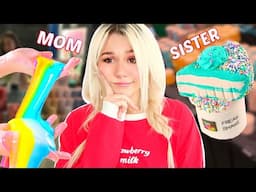 MOM VS SISTER PICK MY SLIME CHALLENGE! Who Buys Me The Most Satisfying Slime?!