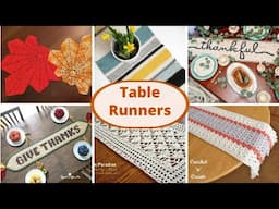 10 Free Crochet Table Runners For Fall