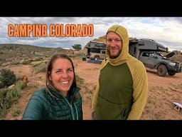 Chevy Colorado Truck Camping at Hartman Rocks, Gunnison, Colorado