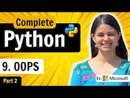 Lecture 9 : OOPS Part 2 | Object Oriented Programming | Python Full Course