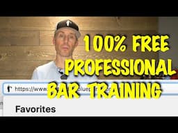 Free Bartender Training? 100% YES! (+ zero strings attached)