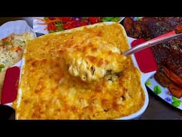 MACARONI & CHEESE RECIPE (No Egg) Creamy Baked Mac & Cheese