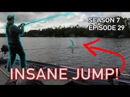 Unexpected GIANT Musky Catch Fishing Deep Water! | I Didn't See this Jump Coming.... S7.E29