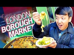 1,000 YEAR OLD FOOD MARKET! British STREET FOOD Tour of Borough Market in LONDON