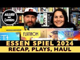 Essen Spiel 2024 - Recap, Plays, Haul