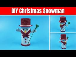 DIY Christmas Snowman | How to Make Christmas Snowman | Christmas Room Decor Idea