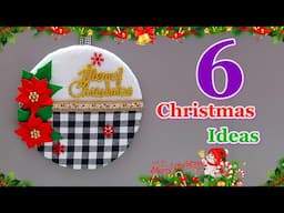 6 Affordable Christmas Decoration ideas from different material | DIY Christmas craft idea🎄487