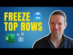 How to FREEZE the top rows in Excel