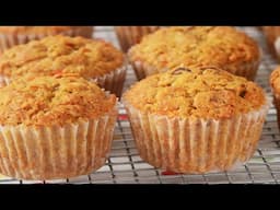 Carrot Muffins Recipe Demonstration - Joyofbaking.com