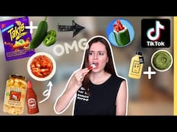 TRYING VIRAL TIKTOK SNACKS but VEGAN !! (JALAPENO TAKIS & CREAM CHEESE, JUST EGG and PESTO, ect.)