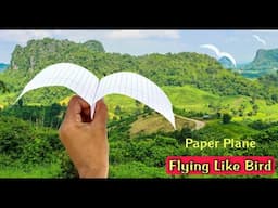 Best flying paper plane That's fly like a bird - notebook bird plane