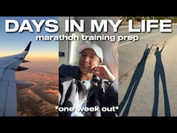 DAYS IN MY LIFE | One Week till NYC Marathon, Productive Days + How I Prep for Travel!