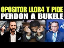 OPOSITOR LO ACEPTO TODO LLOR4 Y LE PIDE PERDON A NAYIB  BUKELE Y REGRESARA MILES DE DOLARES