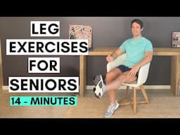 Simple Leg Exercises For Seniors (Seated and Standing - 14 Minutes)