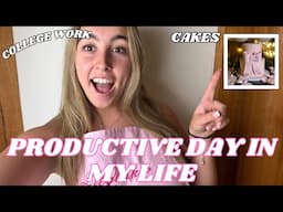 UK Baker | Productive Day In My Life | College update and Sophias baby shower cake