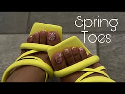 Watch Me Work: Toe Nail Makeover | Flower Nail Art