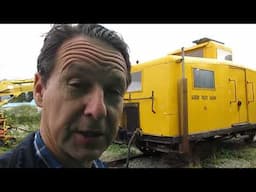 Vintage Crew car speeder rides the Heritage railway train tracks