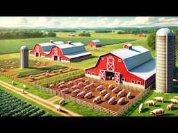 I Built an ENTIRE American Pig Farm from Scratch in Farming Simulator 22