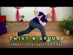 30 Min Twist & Ground | Energising Slow Flow Yoga to Let Go Stress