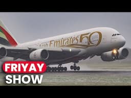 ⚠️ THICK FOG 🔴 Manchester Airport Live | FriYAY Show