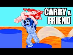 😢 I Had To Throw AWAY *My BEST FRIEND SUNNY* 😢 In Carry A Friend OBBY!! (Roblox)