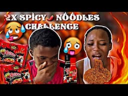 2x Spicy Noodles Challenge | *BAD IDEA*🤯