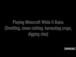 ASMR | Playing Minecraft While It Rains (Overworld)