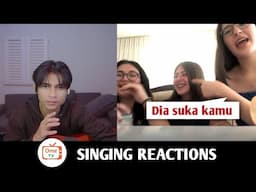 Cewek cewek bule ini Dinyanyiin cowok Indonesia sampe pada naksir wkwkwk !! SINGING REACTIONS OmeTV