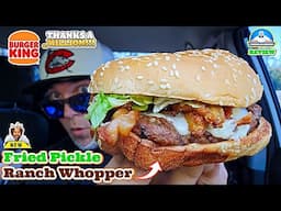 Burger King® Fried Pickle Ranch Whopper Review! 🥒🍔 | Thanks A Million Contest! | theendorsement