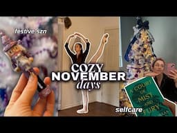 November diaries | self-care, ballerina day in the life, photoshoots, festive vlog, chatty vlog 🩰🫧✨