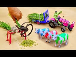 Diy mini tractor making modern agriculture plough machine | chaff cutter machine | @MiniTractor100