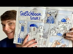 Sketchbook Tour | Greece Adventures Part 1