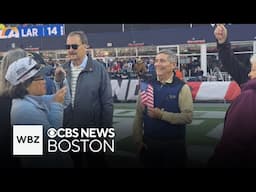 Former WBZ-TV photographer and veteran Danny Marotta honored at Patriots game