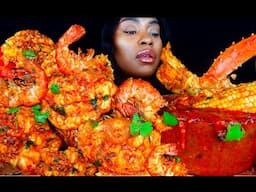 KING CRAB SEAFOOD BOIL MUKBANG | SEAFOOD | MUKBANG | DESHELLED LOBSTER | SEAFOOD BOIL | ASMR EATING