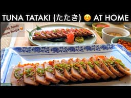 From Pan to Plate Tuna Tataki at Home For Beginners by Sushi Man Santosh