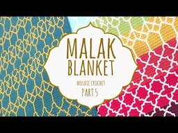 ✨ MALAK BLANKET ✨ PART 5 | Mosaic Crochet | Lanas y Ovillos in English