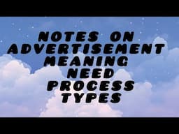 NOTES ON ADVERTISING | COMMENT FOR THE NEXT TOPIC | CONTACT ON TELEGRAM:- @p_0812