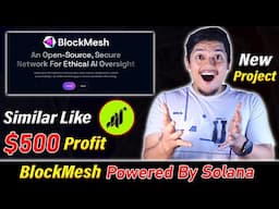 Confirmed $500 😁 - BlockMesh Network Airdrop Like $GRASS In 2024 | BlockMesh Powerd By Solana 🔥