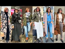 Timeless Vintage Clothing For Women Over 40,50,60 | Business Winter Outfits Fashion 2024