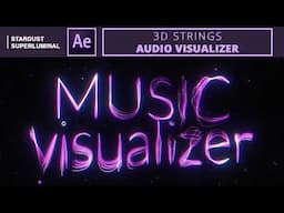 3D Strings #AudioVisualizer | #AfterEffects #Tutorial