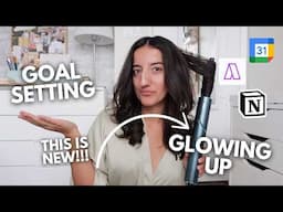 GLOWING UP by 2025 *mindfully* | goal setting, new hair & organization